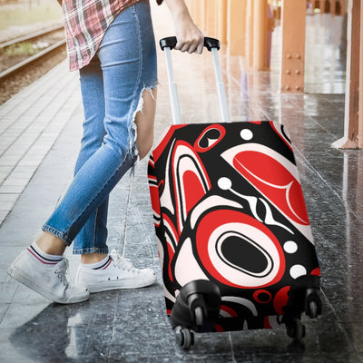 Totem Pole Texture Design Luggage Cover Protector