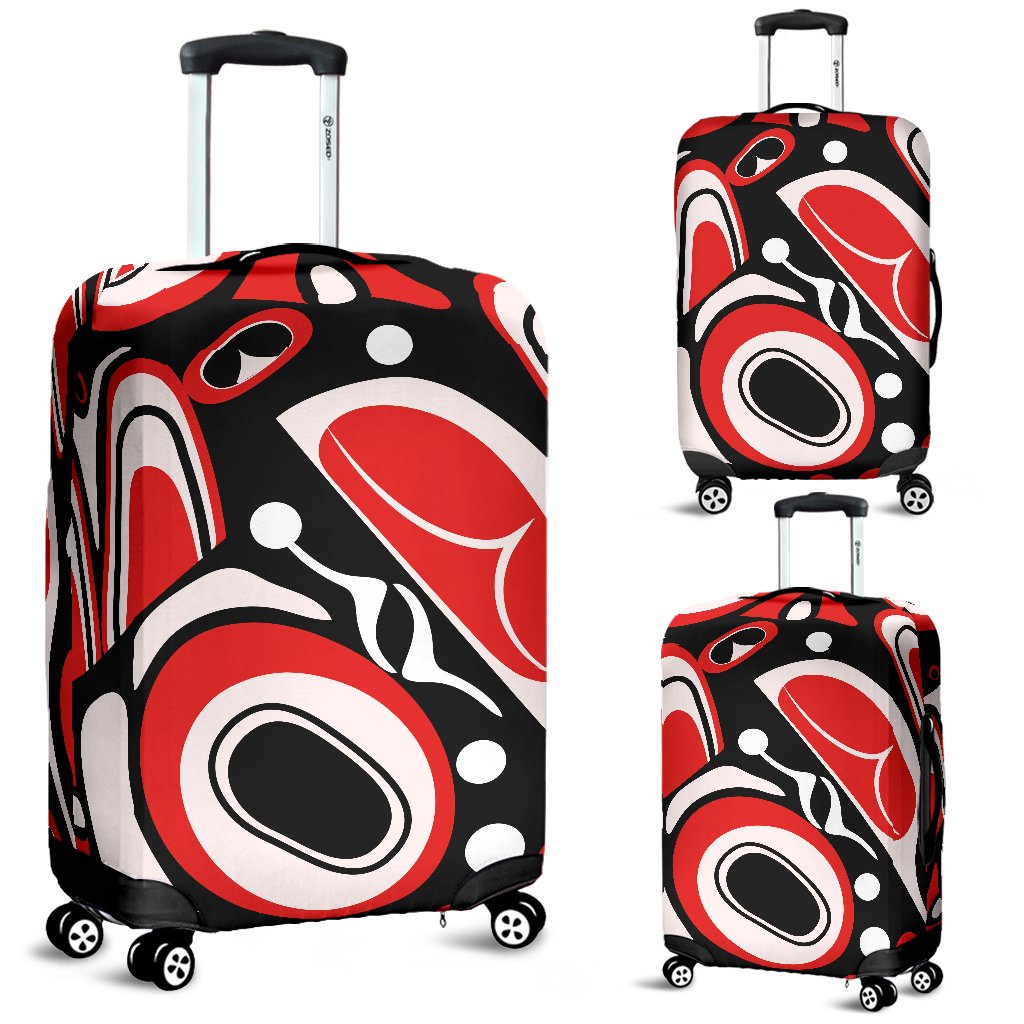 Totem Pole Texture Design Luggage Cover Protector