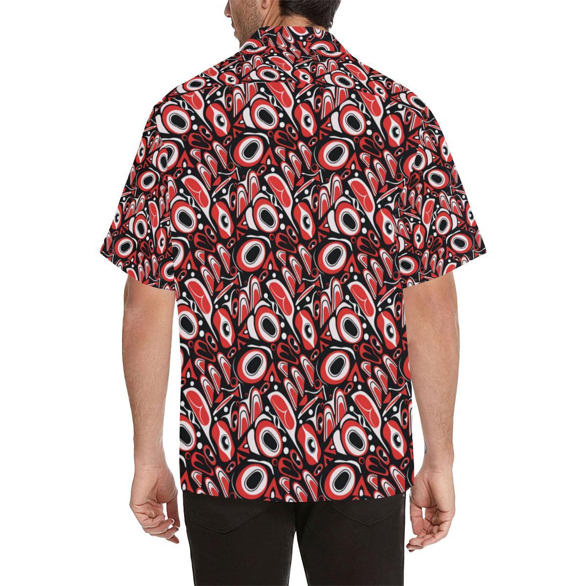 Totem Pole Texture Design Men Aloha Hawaiian Shirt