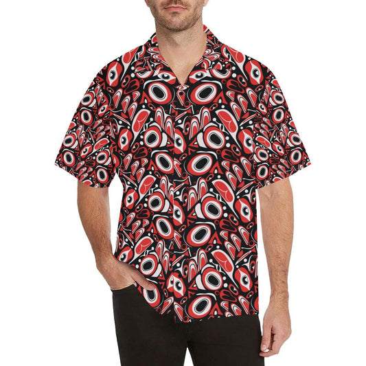 Totem Pole Texture Design Men Aloha Hawaiian Shirt
