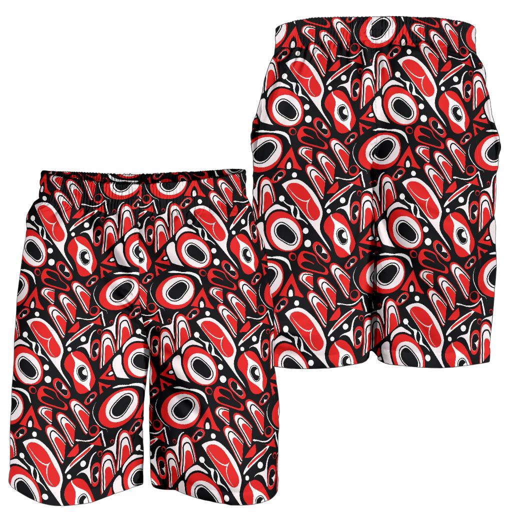 Totem Pole Texture Design Mens Shorts-JTAMIGO.COM