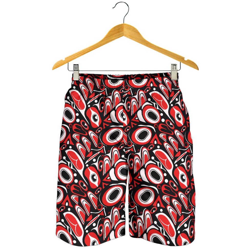 Totem Pole Texture Design Mens Shorts-JTAMIGO.COM