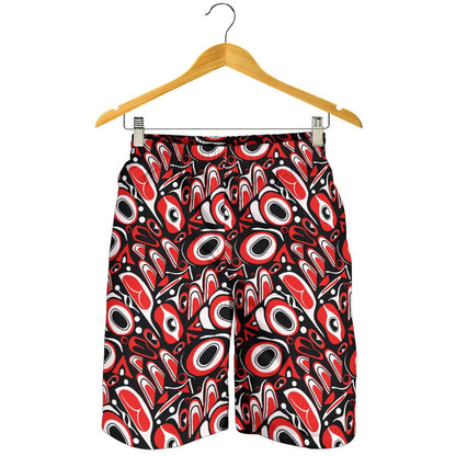 Totem Pole Texture Design Mens Shorts-JTAMIGO.COM