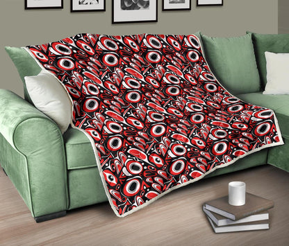 Totem Pole Texture Design Premium Quilt-JTAMIGO.COM