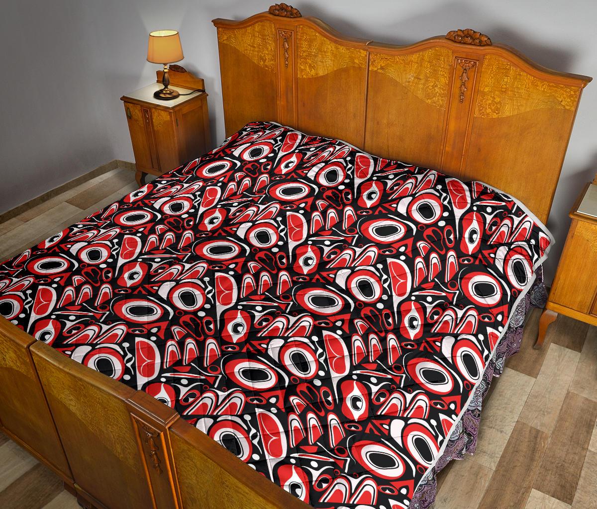 Totem Pole Texture Design Premium Quilt-JTAMIGO.COM