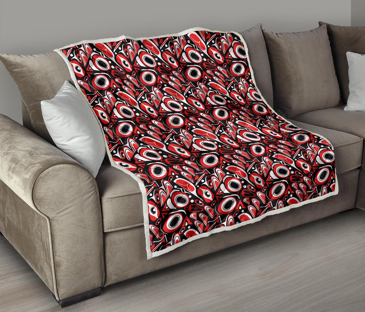 Totem Pole Texture Design Premium Quilt-JTAMIGO.COM
