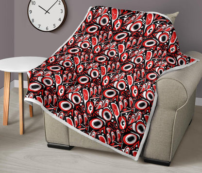Totem Pole Texture Design Premium Quilt-JTAMIGO.COM
