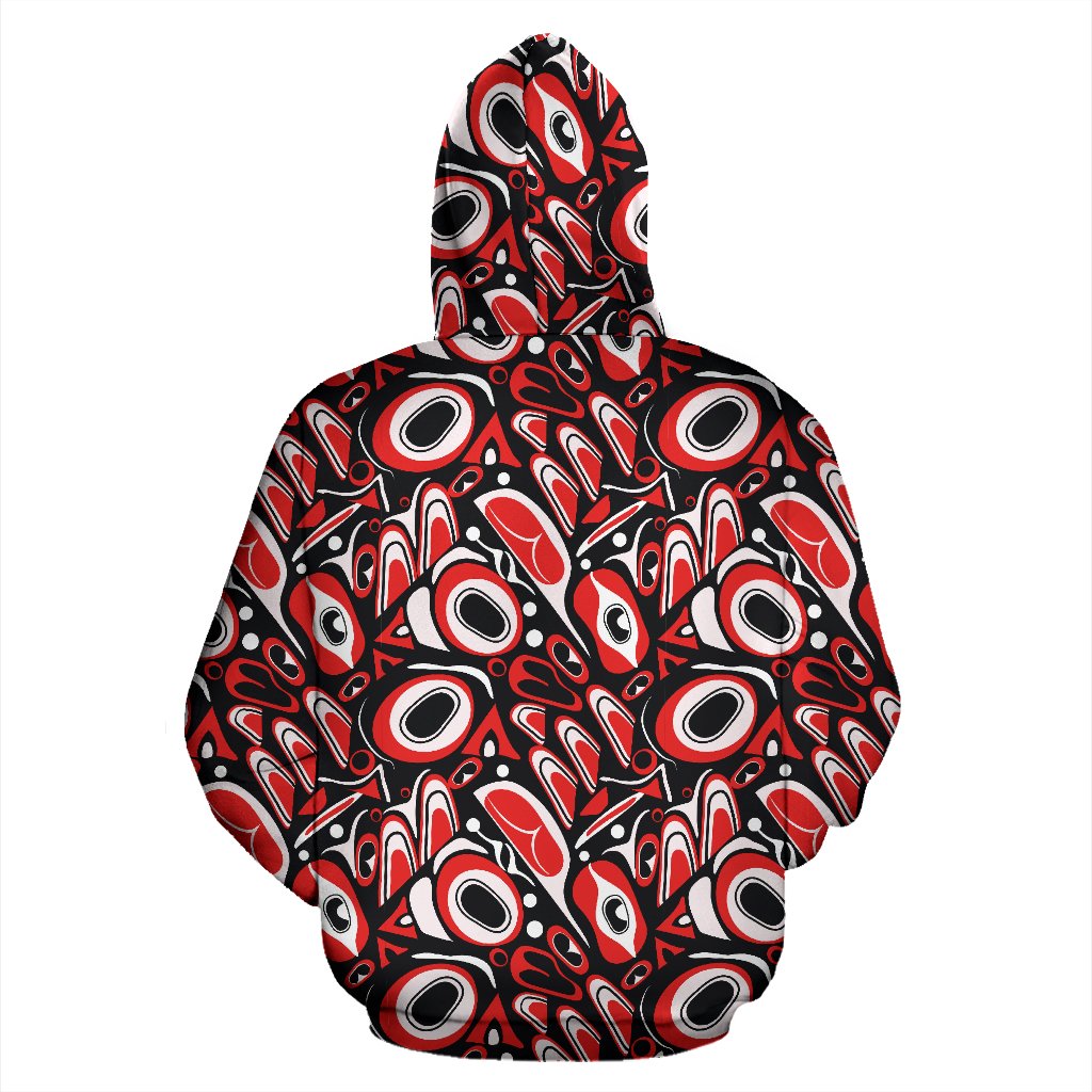 Totem Pole Texture Design Pullover Hoodie
