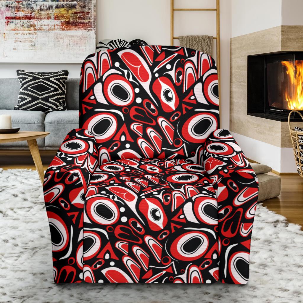 Totem Pole Texture Design Single Sofa Slipcover -JTAMIGO.COM