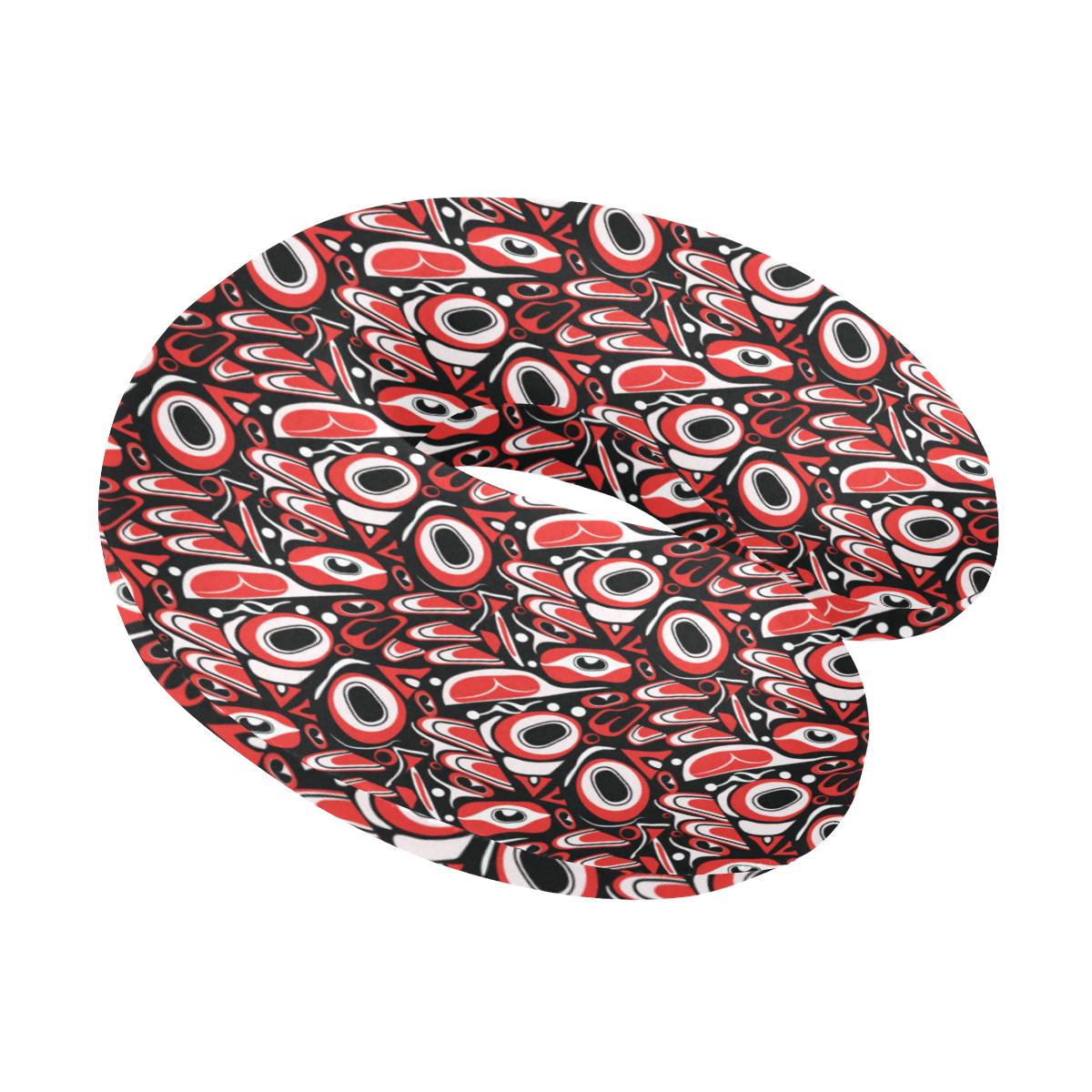 Totem Pole Texture Design U-Shaped Travel Neck Pillow-JTAMIGO.COM