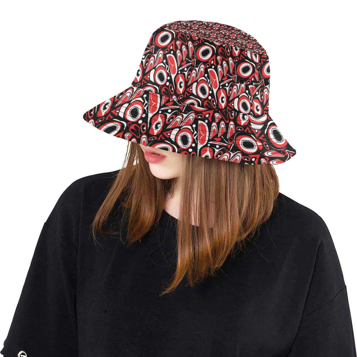 Totem Pole Texture Design Unisex Bucket Hat
