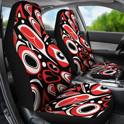 Totem Pole Texture Design Universal Fit Car Seat Covers