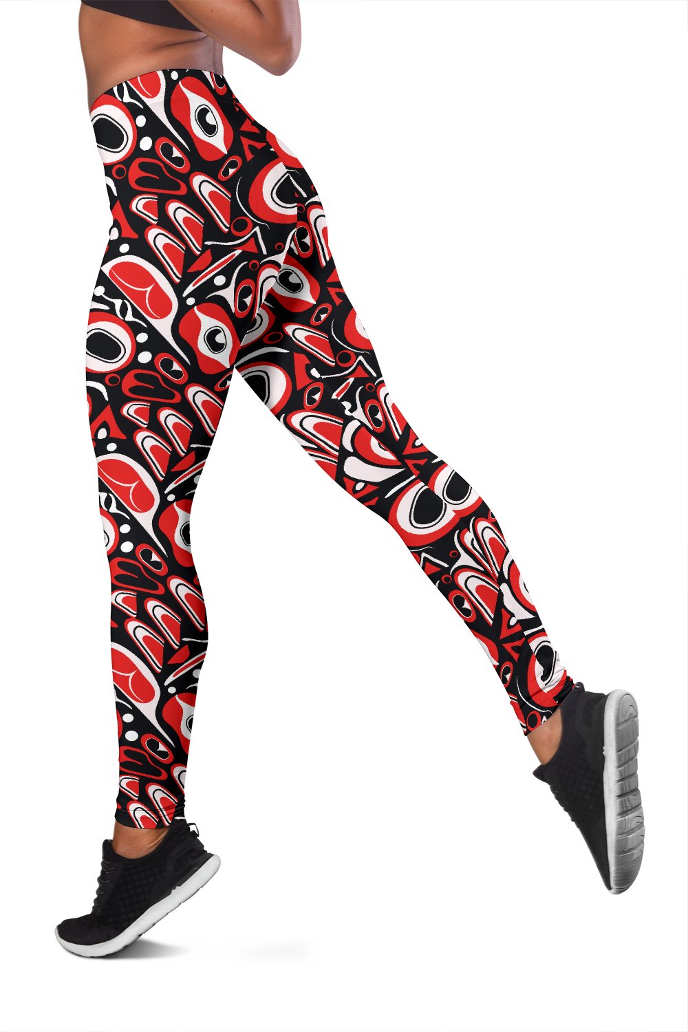 Totem Pole Texture Design Women Leggings