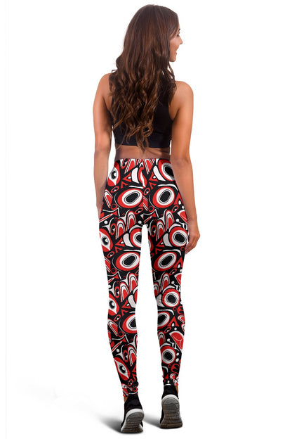 Totem Pole Texture Design Women Leggings