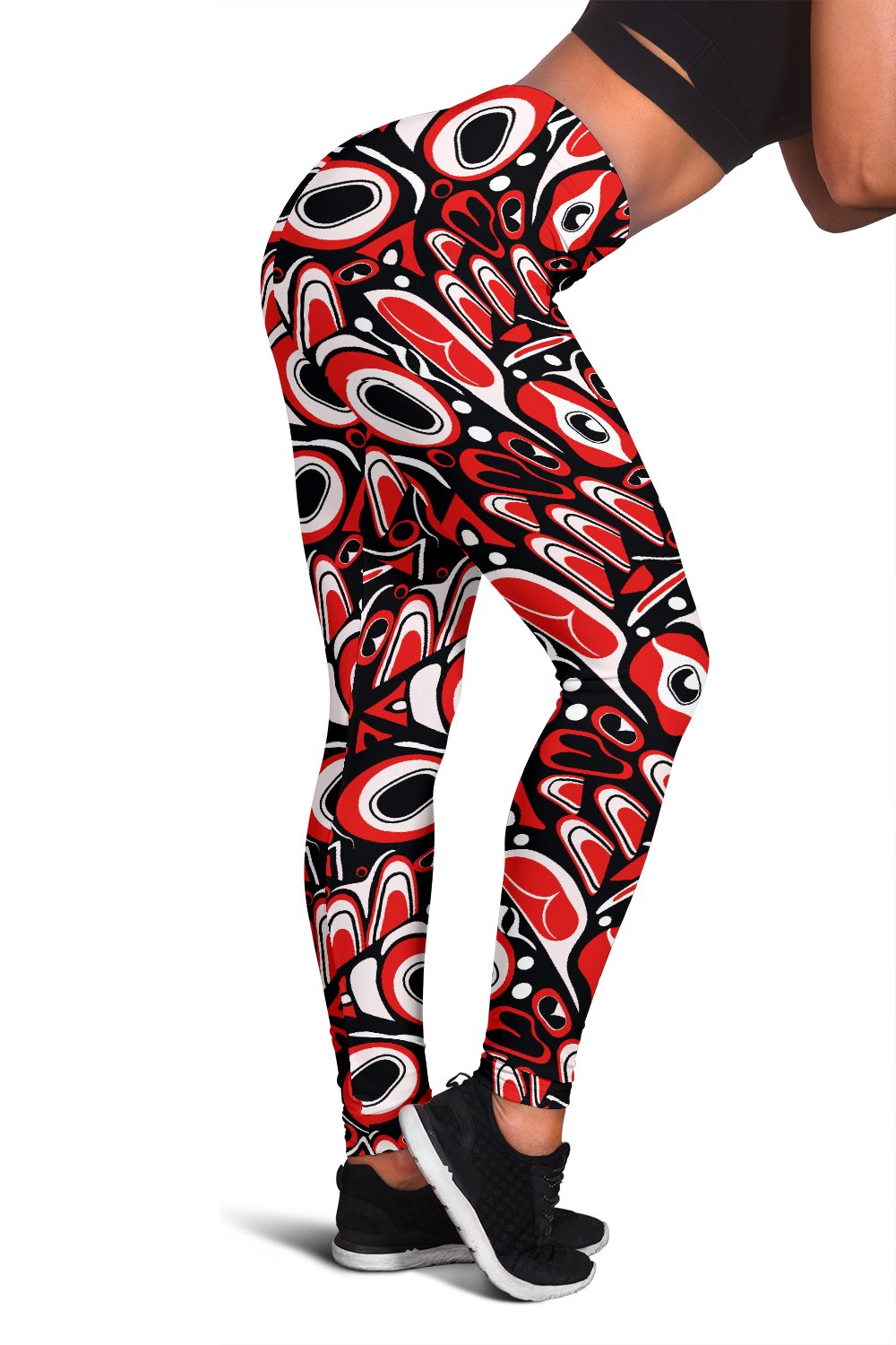 Totem Pole Texture Design Women Leggings