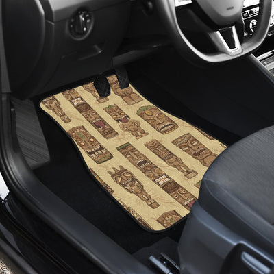 Totem Tiki Style Themed Design Car Floor Mats