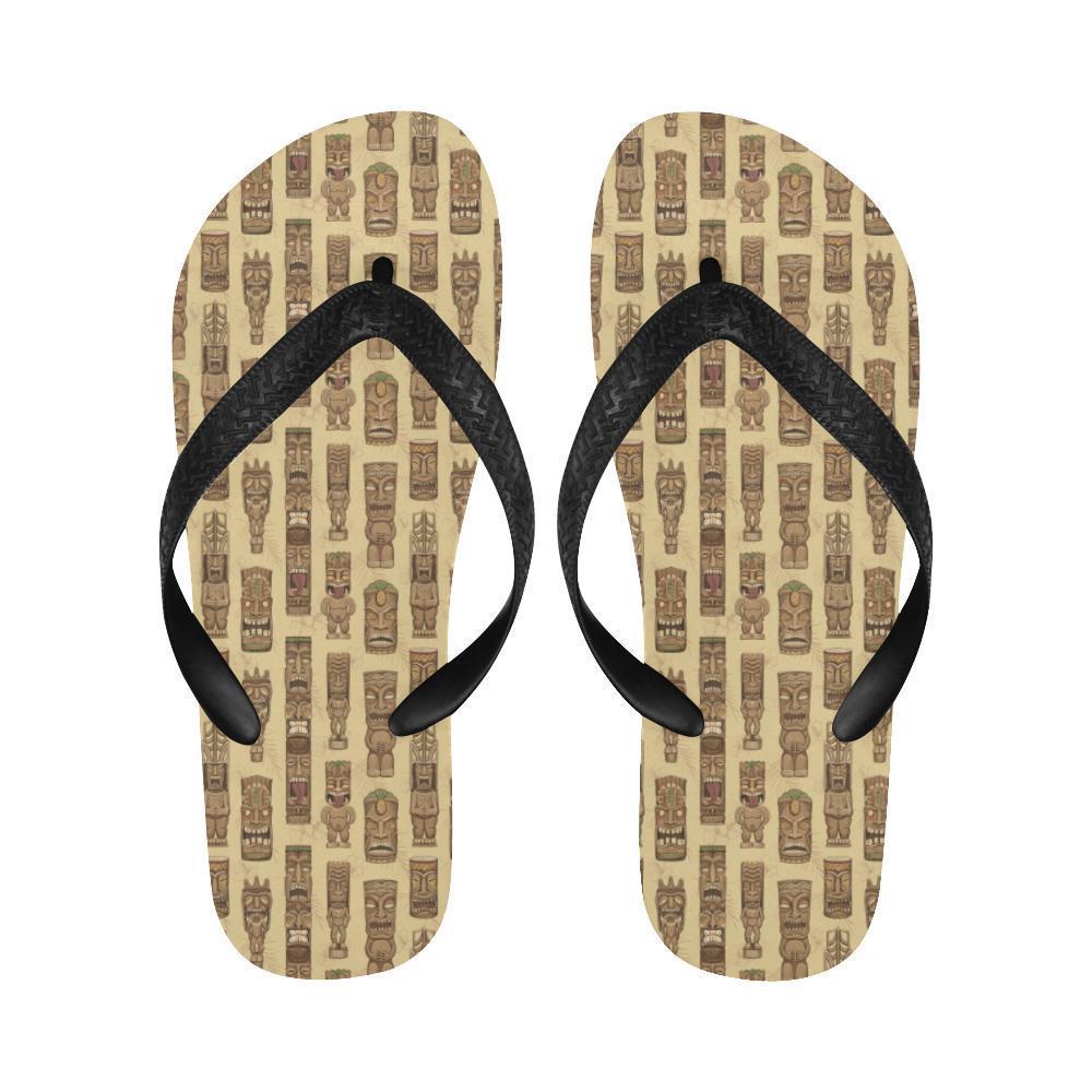 Totem Tiki Style Themed Design Flip Flops-JTAMIGO.COM