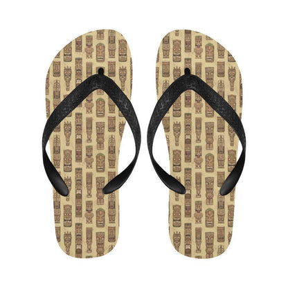 Totem Tiki Style Themed Design Flip Flops-JTAMIGO.COM