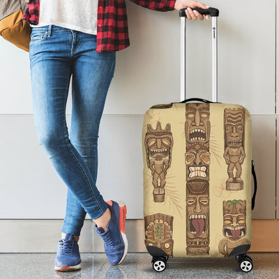 Totem Tiki Style Themed Design Luggage Cover Protector