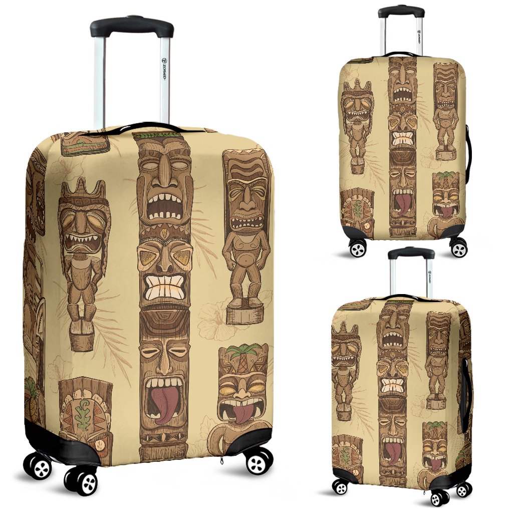 Totem Tiki Style Themed Design Luggage Cover Protector