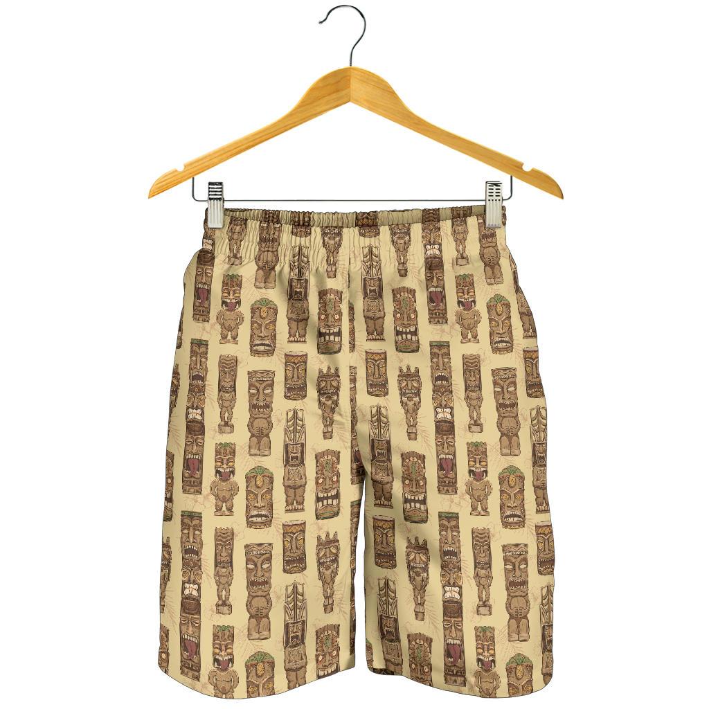 Totem Tiki Style Themed Design Mens Shorts-JTAMIGO.COM