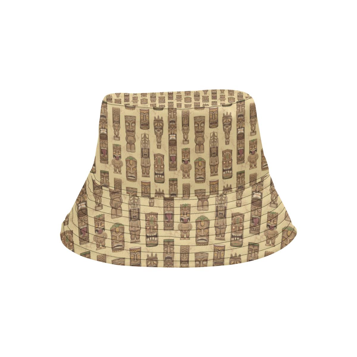 Totem Tiki Style Themed Design Unisex Bucket Hat