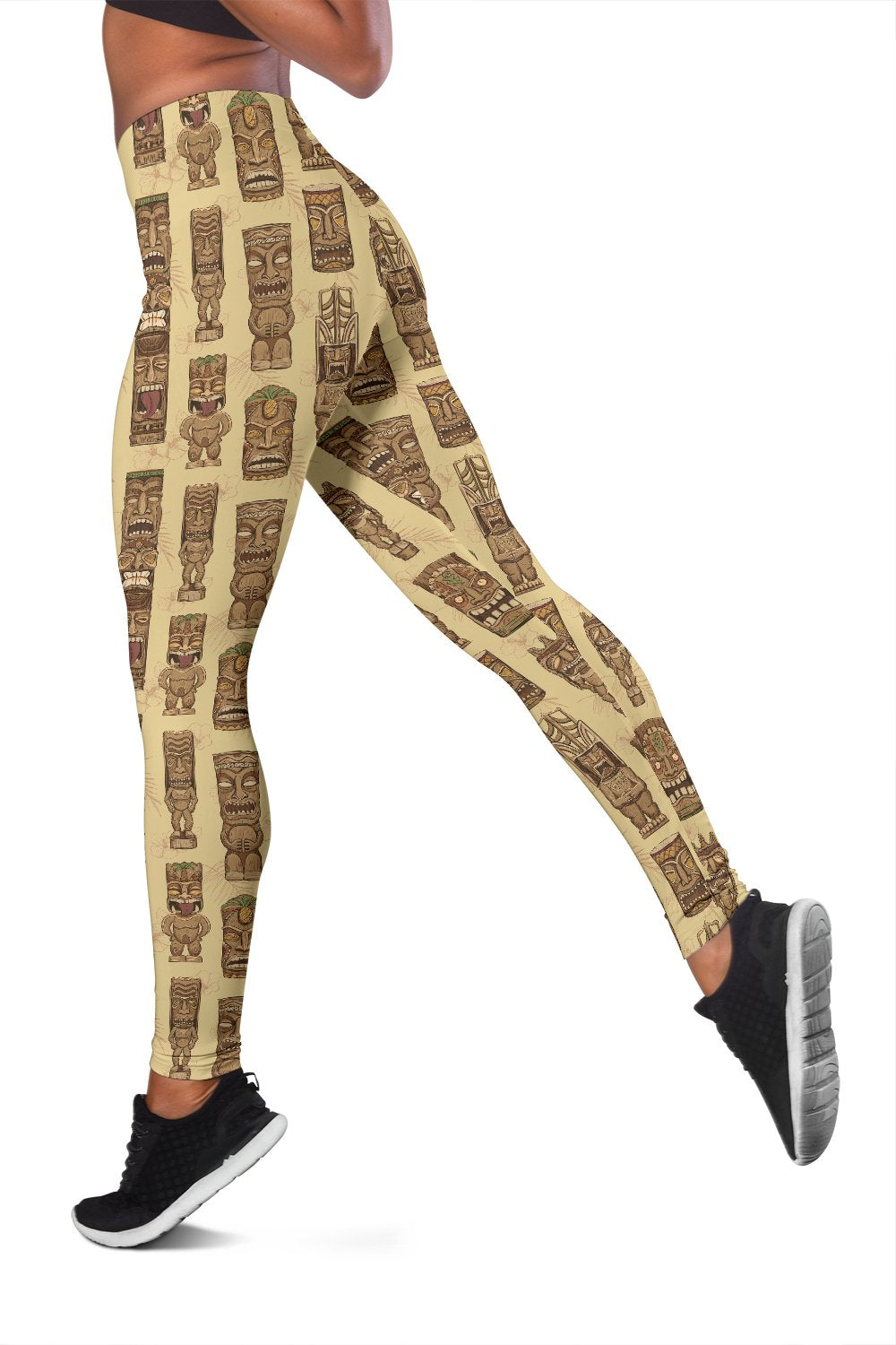 Totem Tiki Style Themed Design Women Leggings