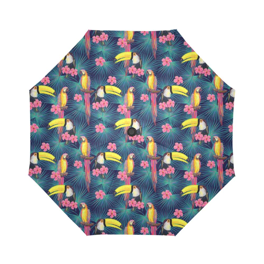 Toucan Parrot Design Automatic Foldable Umbrella