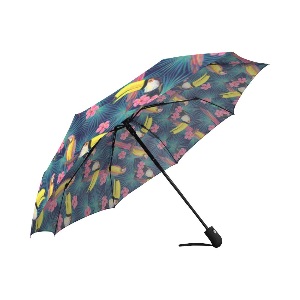 Toucan Parrot Design Automatic Foldable Umbrella
