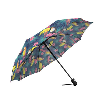 Toucan Parrot Design Automatic Foldable Umbrella