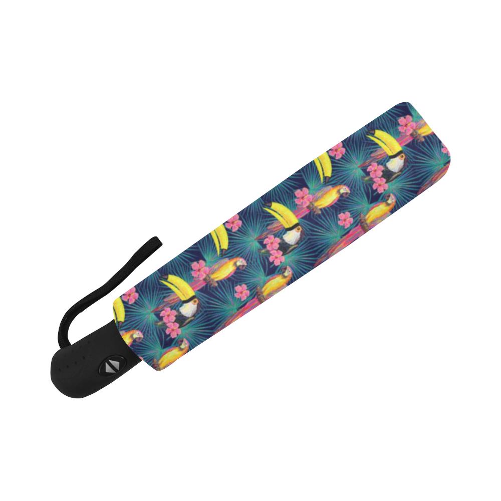 Toucan Parrot Design Automatic Foldable Umbrella
