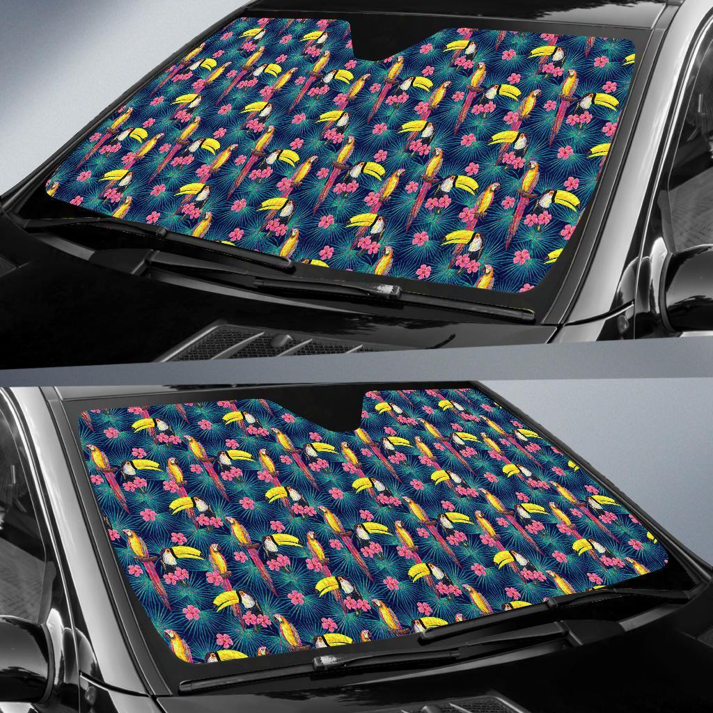 Toucan Parrot Design Car Sun Shade For Windshield
