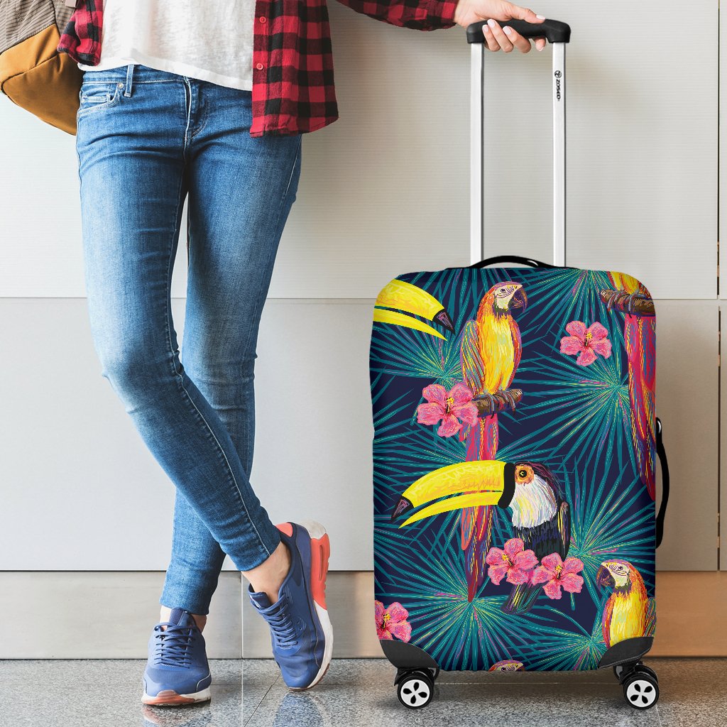 Toucan Parrot Design Luggage Cover Protector