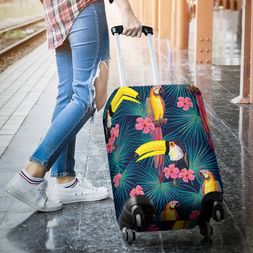 Toucan Parrot Design Luggage Cover Protector