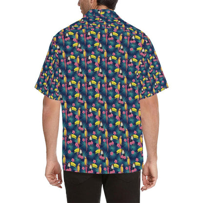Toucan Parrot Design Men Aloha Hawaiian Shirt
