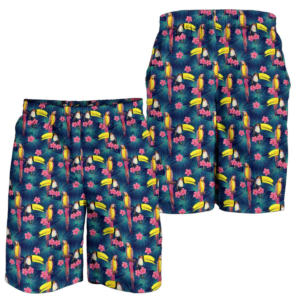 Toucan Parrot Design Mens Shorts-JTAMIGO.COM