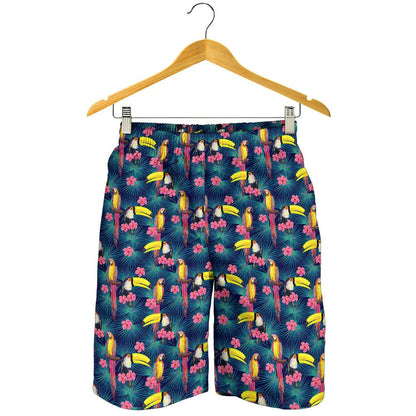 Toucan Parrot Design Mens Shorts-JTAMIGO.COM