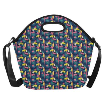 Toucan Parrot Design Neoprene Lunch Bag (Model 1669)(Large)-JTAMIGO.COM