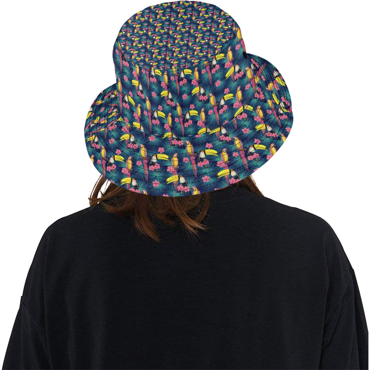 Toucan Parrot Design Unisex Bucket Hat