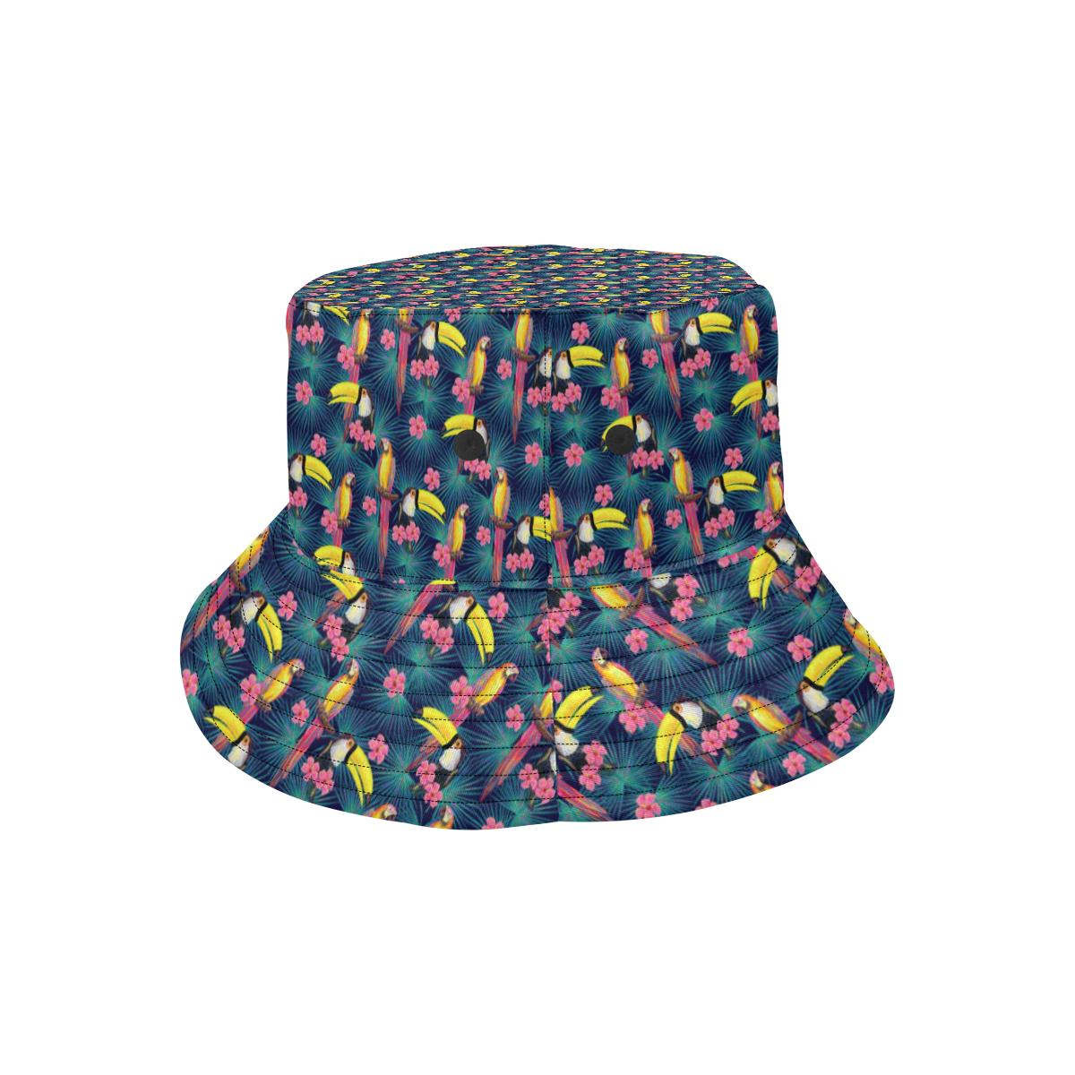 Toucan Parrot Design Unisex Bucket Hat