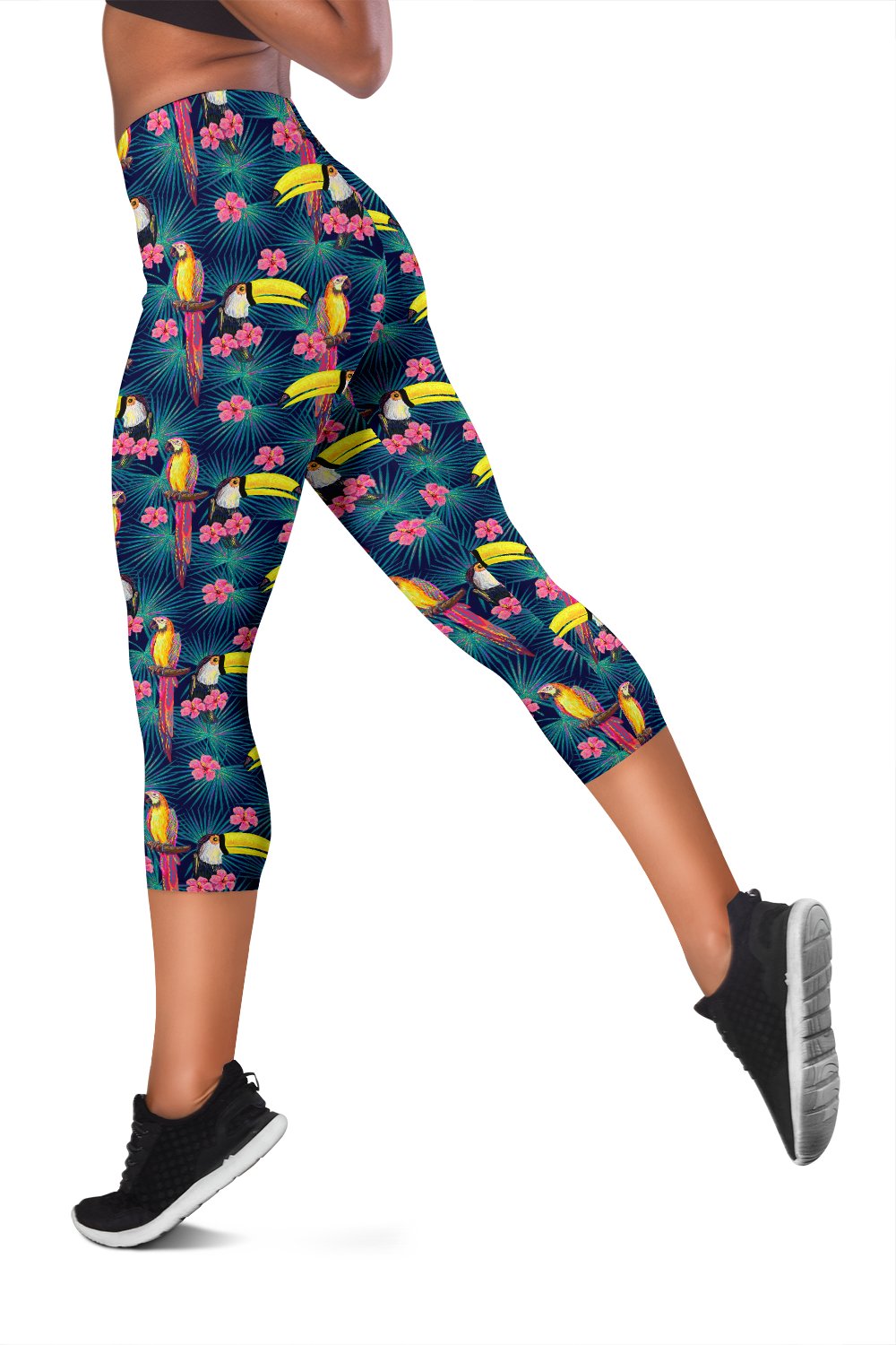 Toucan Parrot Design Women Capris