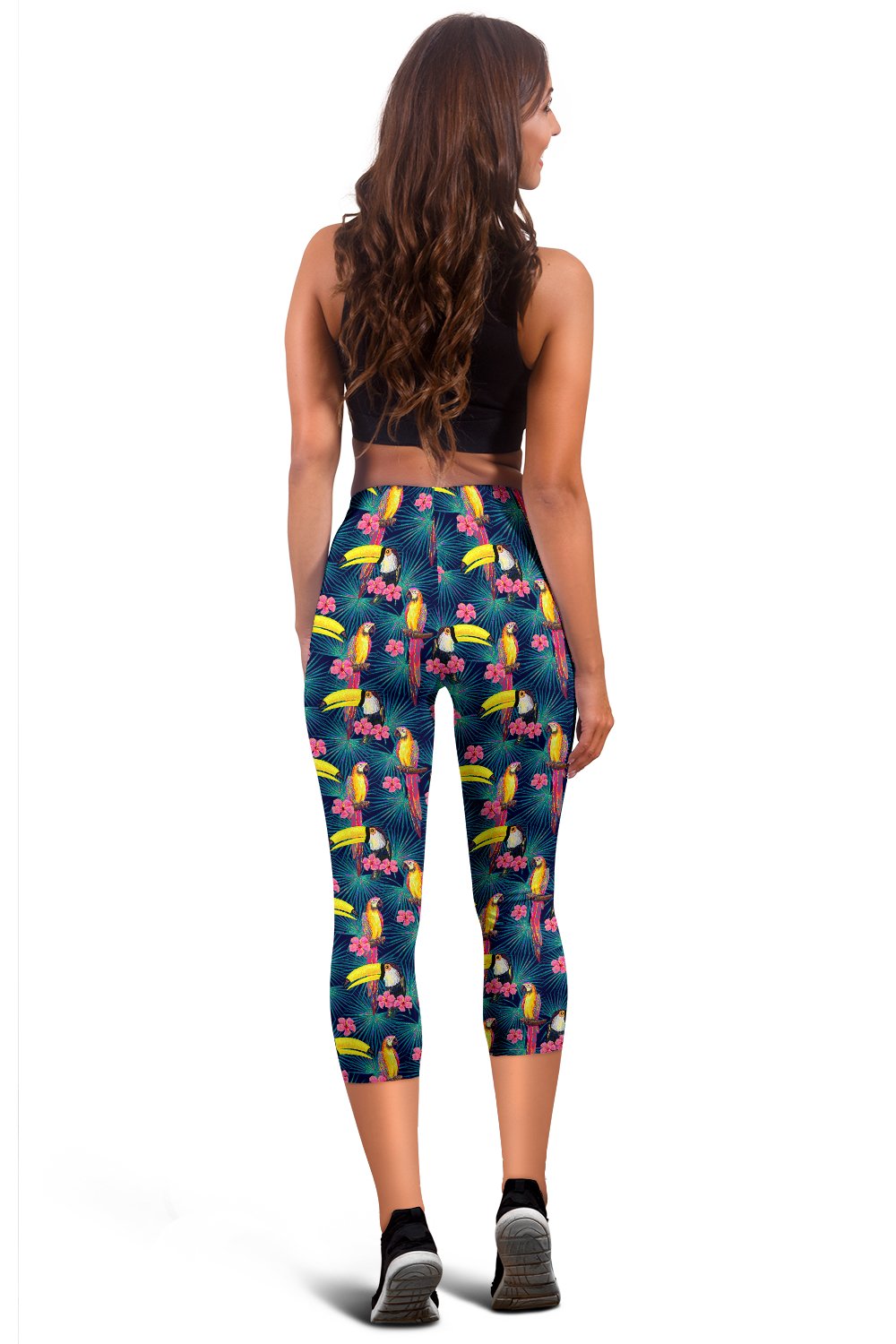 Toucan Parrot Design Women Capris