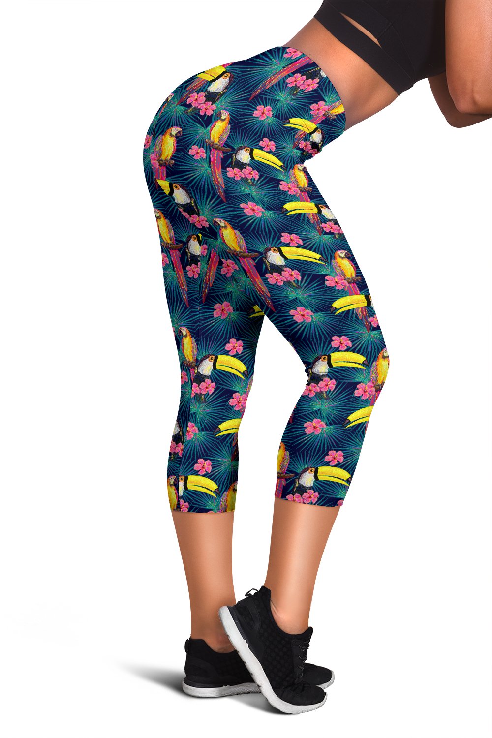 Toucan Parrot Design Women Capris