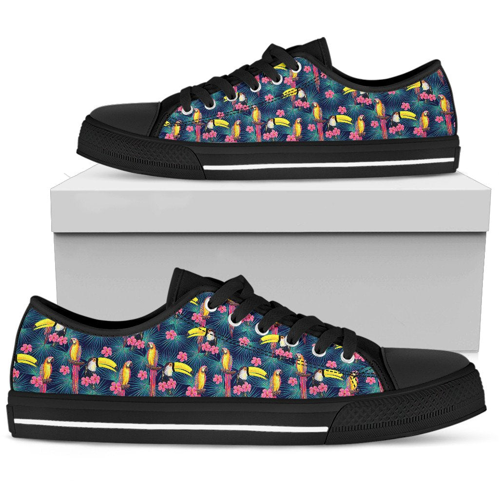 Toucan Parrot Design Women Low Top Shoes-JTAMIGO.COM