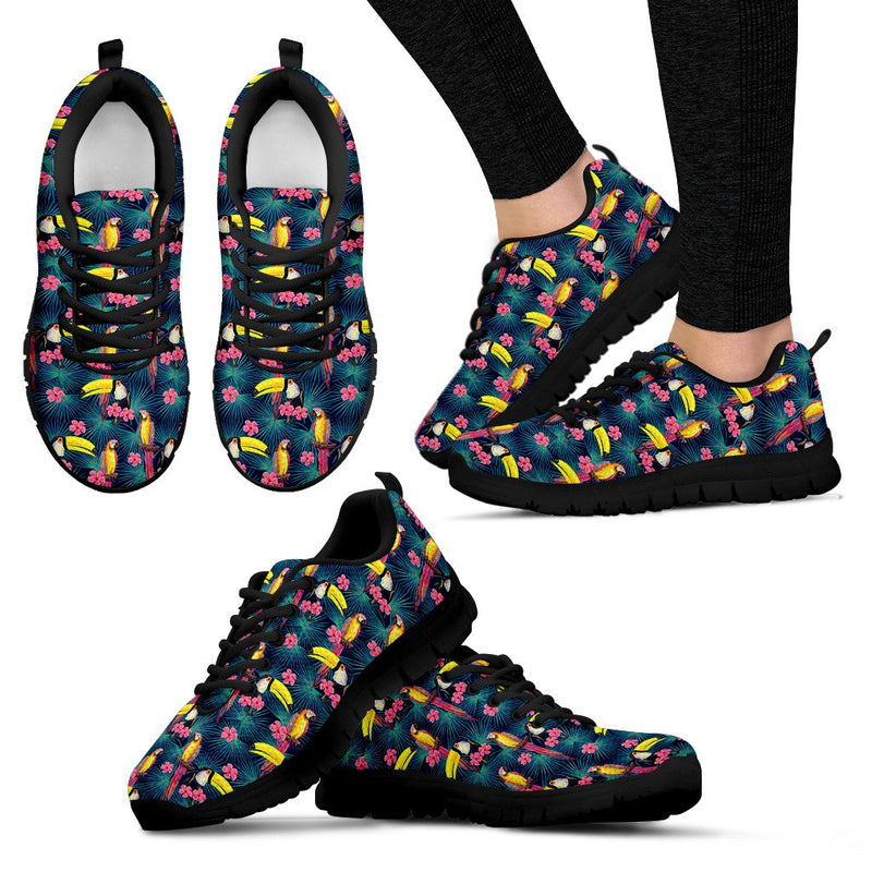 Toucan Parrot Design Women Sneakers Shoes