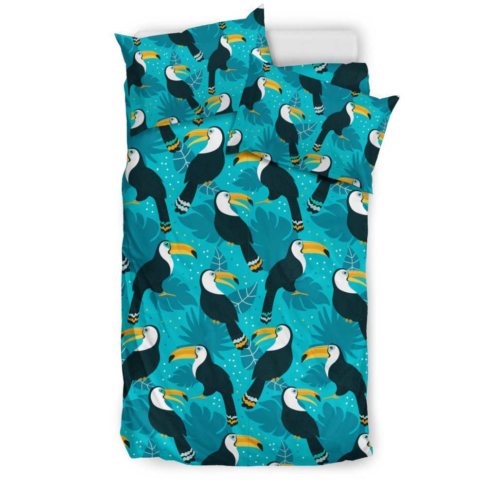 Toucan Parrot Pattern Print Duvet Cover Bedding Set