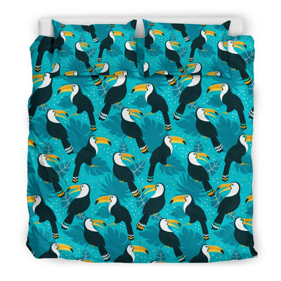 Toucan Parrot Pattern Print Duvet Cover Bedding Set
