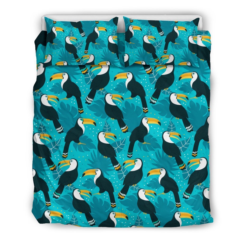 Toucan Parrot Pattern Print Duvet Cover Bedding Set
