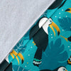 Toucan Parrot Pattern Print Fleece Blanket