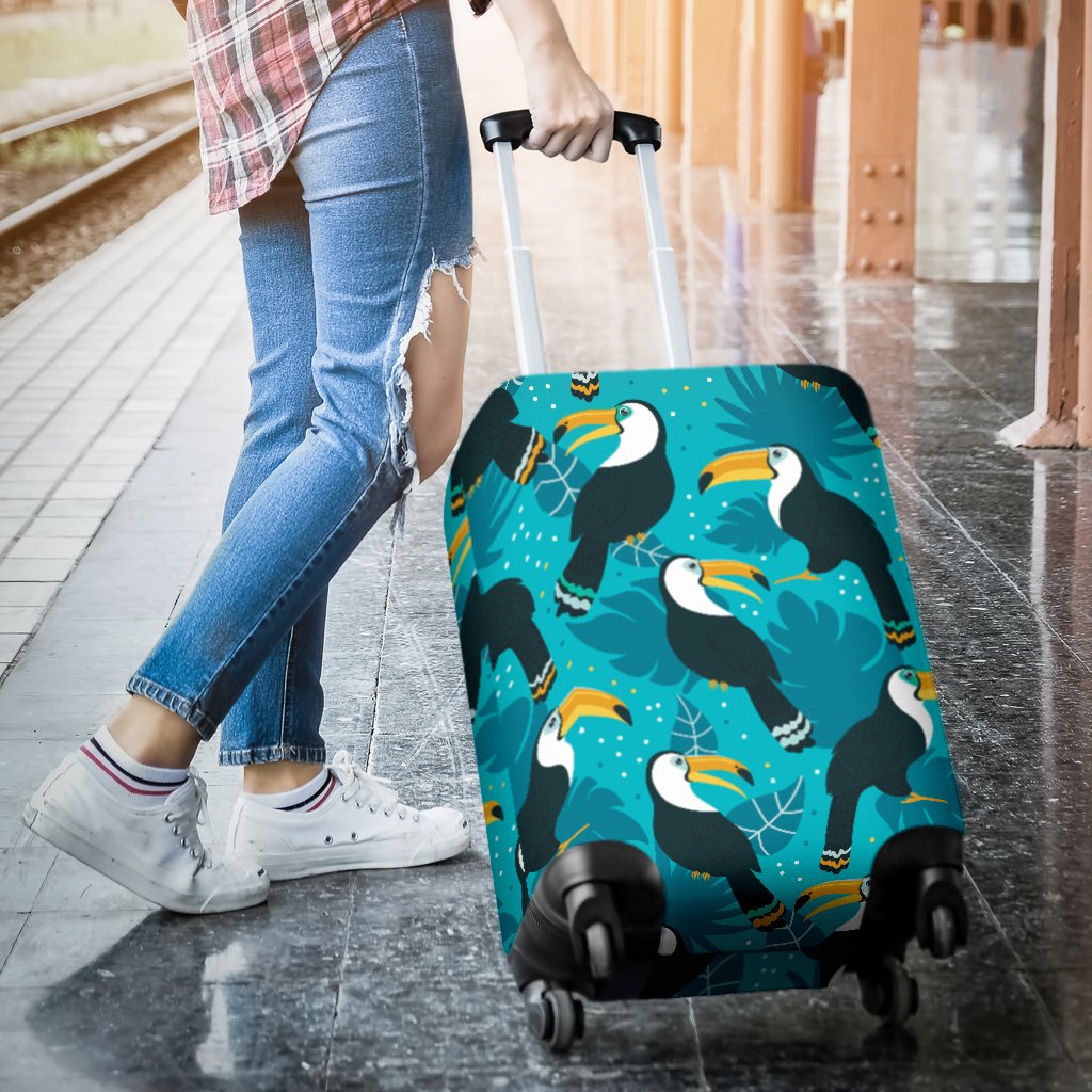 Toucan Parrot Pattern Print Luggage Cover Protector